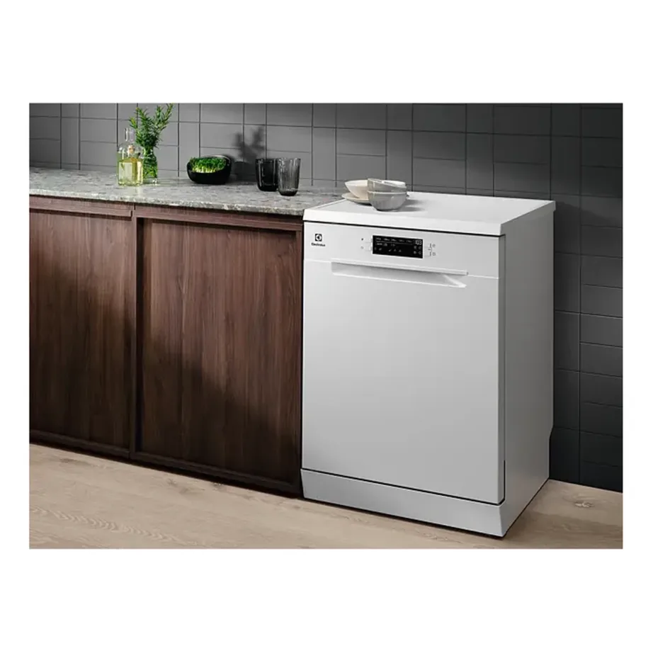 Vabaseseisev 60 cm nõudepesumasin 14 komplektile ELECTROLUX ESM48310SW, D energiaklass, 44 dB, SatelliteClean, AirDry, MaxiFlex, valge – 2