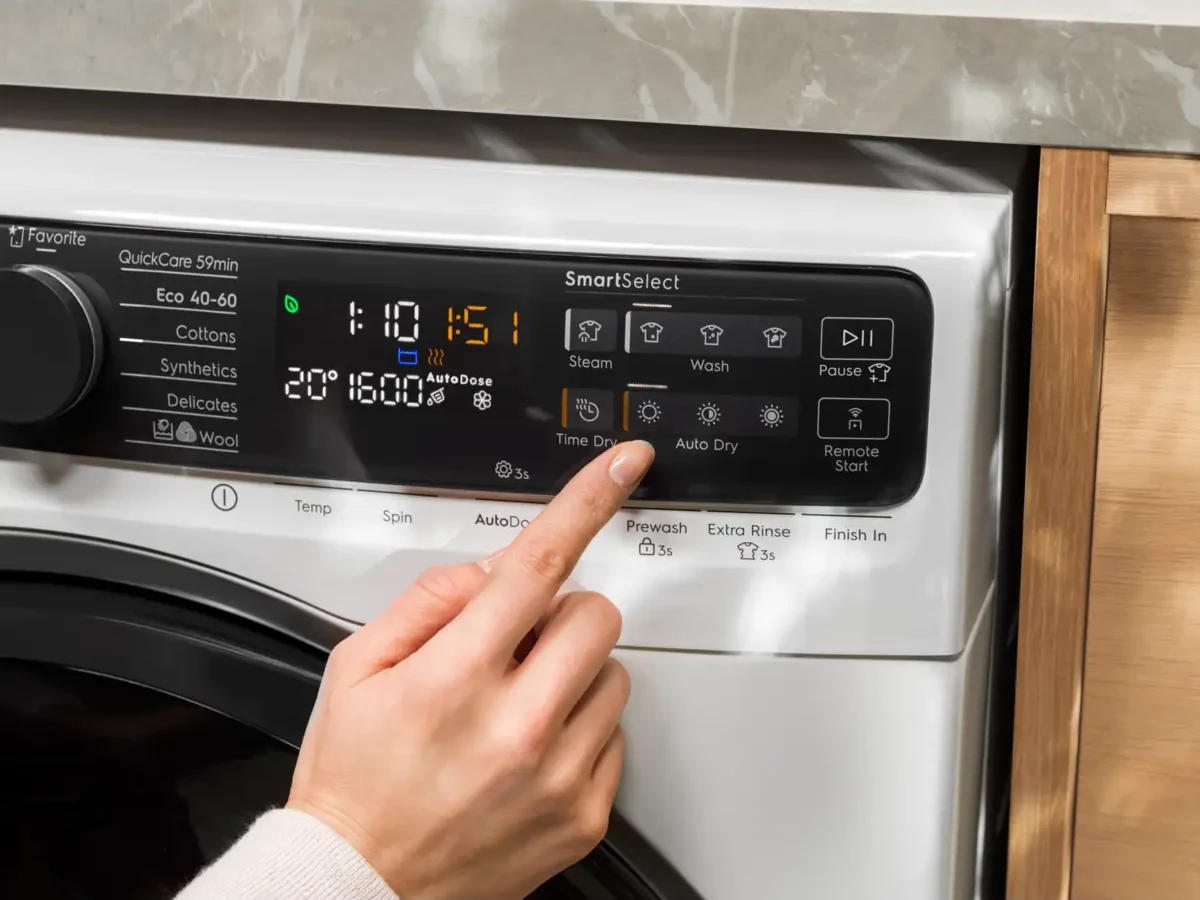 Electrolux SmartSelect kohandab pesuprogrammi kestust ja temperatuuri