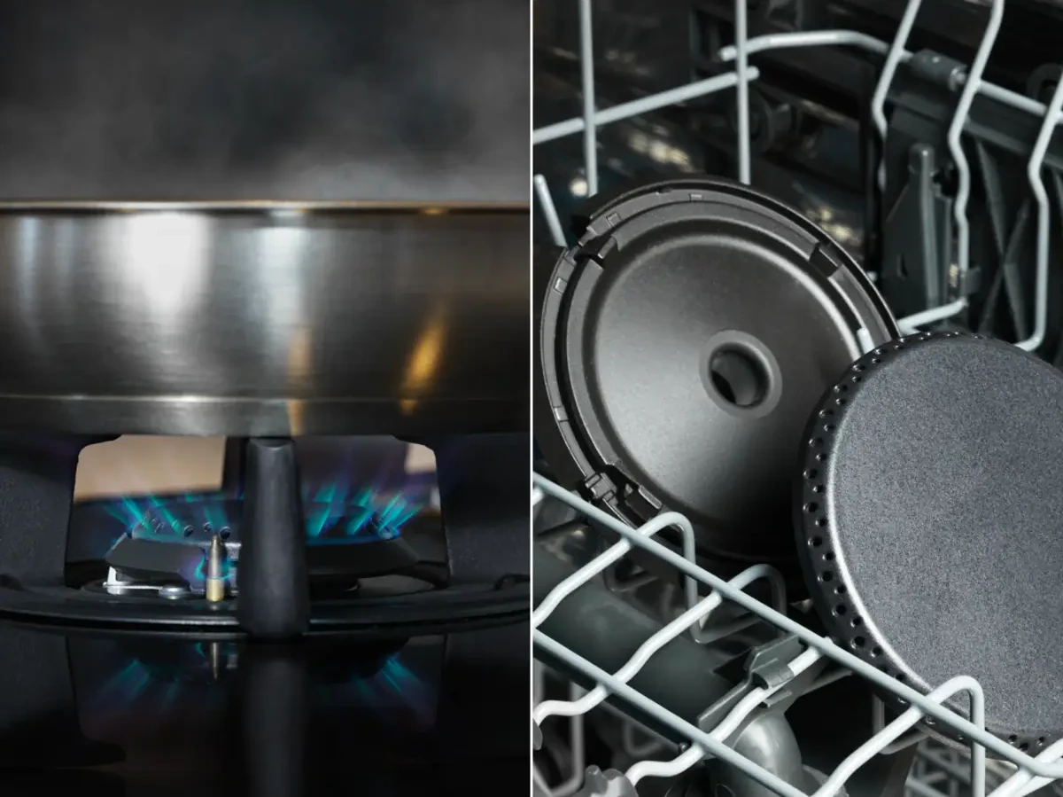 Electrolux KDI641723K matid mustad Vertical Flame gaasipõletid energiasäästlikuks toiduvalmistamiseks