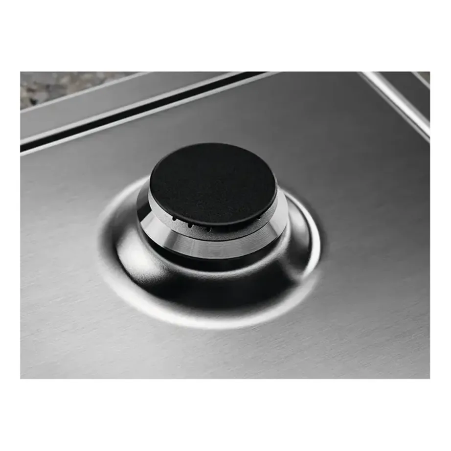 4-põletiga gaasipliidiplaat roostevabast terasest ELECTROLUX KGS6424SX, 60 cm, 7800 W, pinnapealne paigaldus, nupusüüde, emailrestid, leekvalve, LPG düüsid – 6