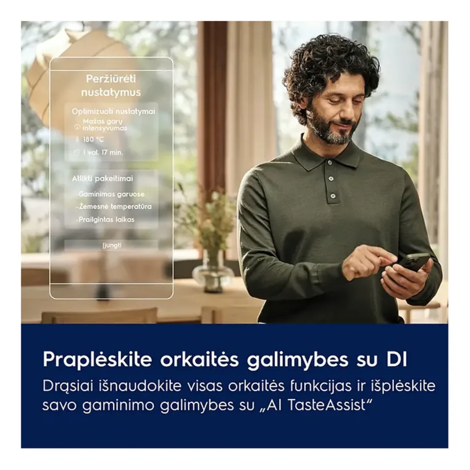 Integreeritav elektriahi pirolüütilise puhastusega ELECTROLUX KOEAP3XT, 60 cm, 71 l, A++, CookSmart Touch, Wi-Fi, 85 automaatprogrammi, lihatermomeeter, matt must – 4