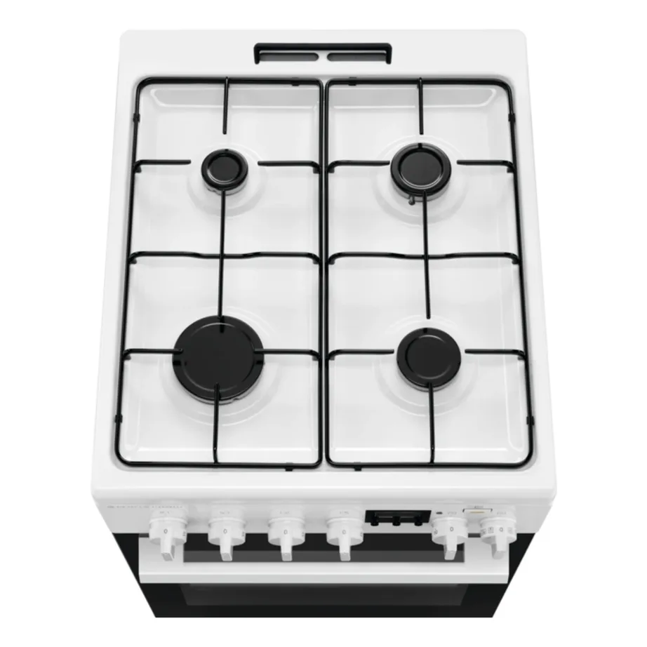 Gaasipliit elektriahjuga SteamBake ja AirFry funktsiooniga ELECTROLUX LKK560232W, 50 cm lai, 58 L ahi, 4 gaasipõletit, 11 funktsiooni, konvektsioon, Aqua clean, A energiaklass, valge – 3