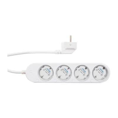 Nutikas pikendusjuhe 4 eraldi juhitava pesaga ja tarbimismõõtmisega Shelly Power Strip 4 Gen4, Schuko (F/E), Matter,