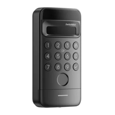 Näotuvastuse ja sõrmejäljelugejaga ukseklaviatuur SwitchBot Keypad Vision, 1 s tuvastus, 131×65×30 mm, IP65, 5000 mAh,