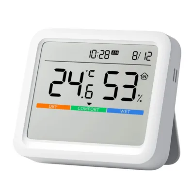 Bluetooth termomeeter-hügromeeter LCD-ekraaniga SwitchBot Meter Pro W4900000, ±0,2 °C, 0–99% RH, uuendus 4 s, alarm,