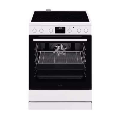 Elektripliit klaaskeraamilise pinnaga ja AirFry ahjuga AEG CCB6440CBW, 60 cm, 73 l, pöördõhk, 4 keeduala,