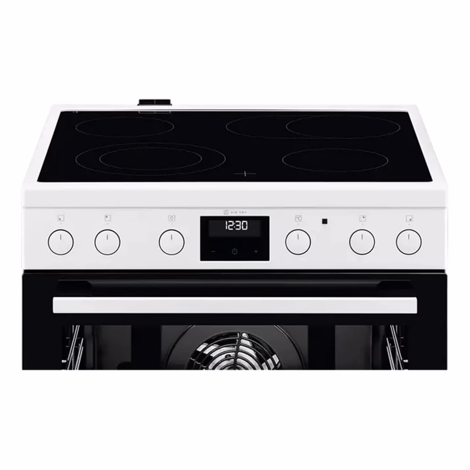 Elektripliit klaaskeraamilise pinnaga ja AirFry ahjuga AEG CCB6440CBW, 60 cm, 73 l, pöördõhk, 4 keeduala, teleskoopsiinid, A energiaklass, valge – 8