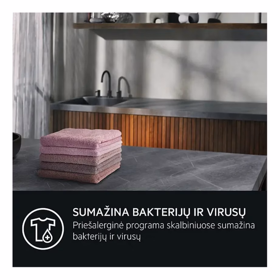 9 kg A-klassi esilaaditav pesumasin AEG LFR6G944GE, 1400 p/min, valge, vabaltseisev, 60 cm, inverter-mootor, LCD-ekraan – 6