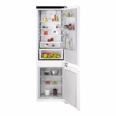Integreeritav No Frost külmik-sügavkülm TwinTechiga AEG TC6MS18FDF, alumine sügavkülm, ukse-uksele paigaldus, 60 cm,