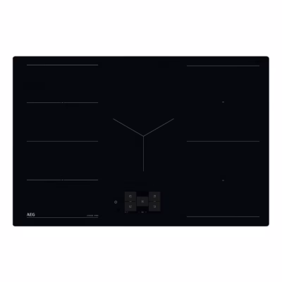 Integreeritav induktsioonpliidiplaat FlexiBridge ja SensePro termomeetriga AEG TH85IH50IB, 80 cm, 5 tsooni, must,