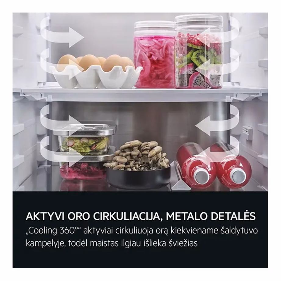 Integreeritav No Frost külmik-sügavkülmik MultiChill 0° ja GreenZone+ sahtlitega AEG TSC9V183CC, 60 cm, 160/62 L, C-kl, 35 dB, uks-uksele paigaldus – 8