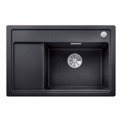 Silgranit köögivalamu kuivatusalusega BLANCO ZENAR XL 6 S C RE, 1-kausiga, antratsiit, PuraDur pind, 60 cm aluskapile,