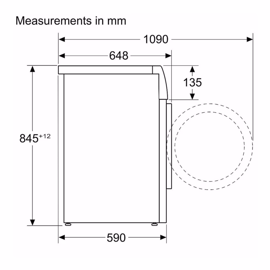 10 kg A-klassi pesumasin i-DOS ja Wi-Fi-ga BOSCH WGB254A0SN, eestlaetav, vabaltseisev, 1400 p/min, auruprogramm, invertermootor, valge, 60 cm – 6