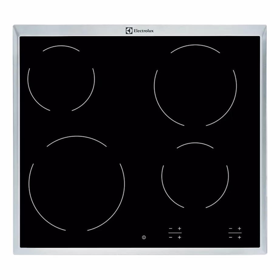 Integreeritav klaaskeraamiline elektripliidiplaat 60 cm ELECTROLUX EHF6240XXK, 4 keeduala, puutetundlik juhtimine, lapselukk, jääkkuumuse indikaator, 6500 W, must – 2