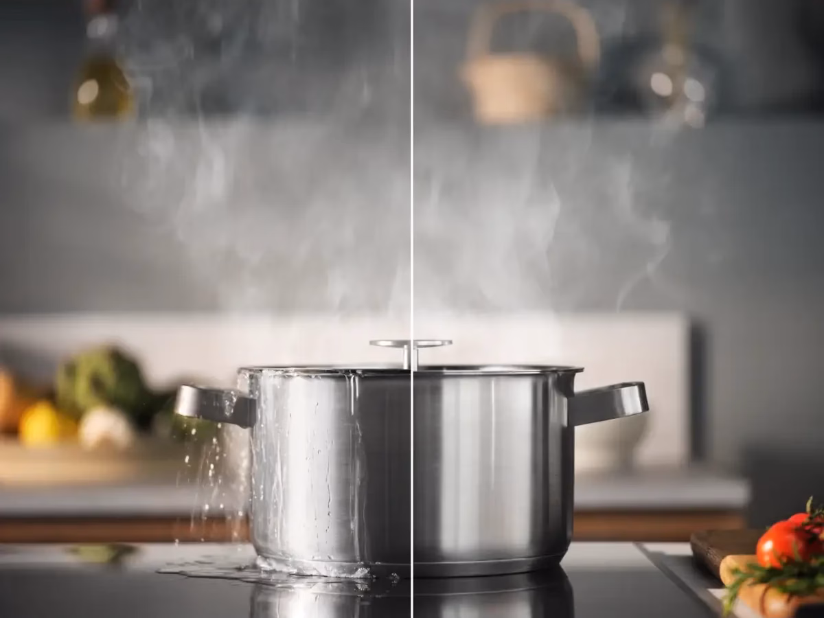 Electrolux EIS82453 induktsioonpliidiplaat SenseBoil keeduvee anduriga, mis hoiab keemise kontrolli all