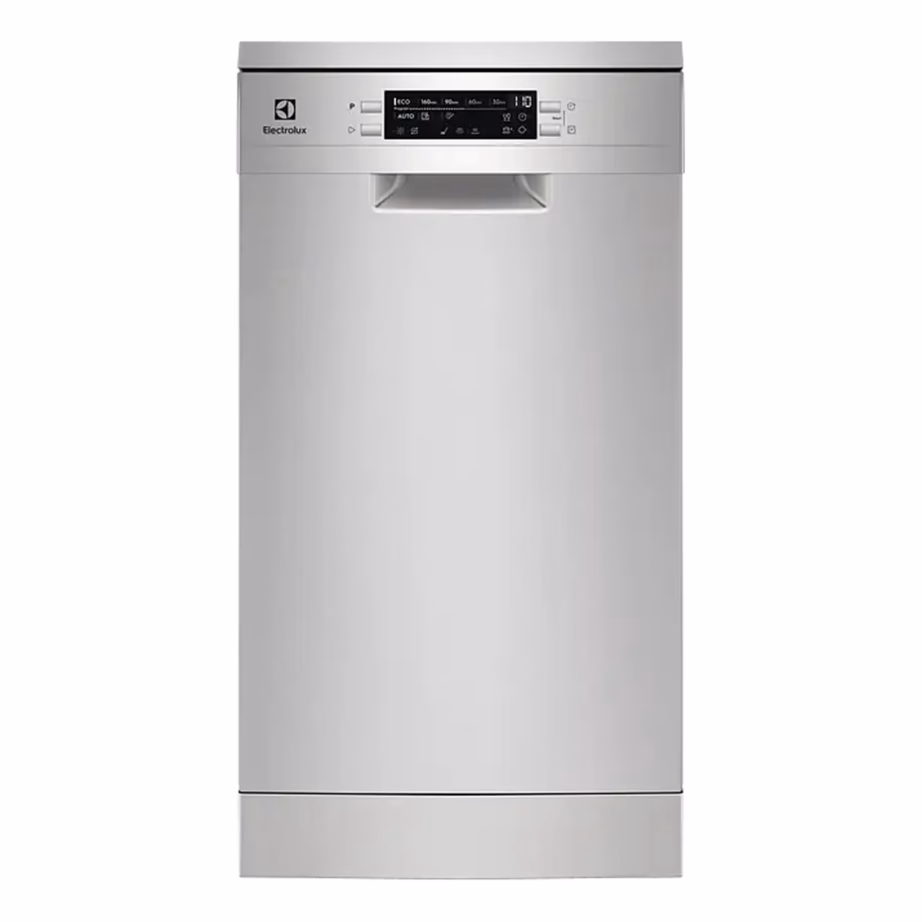 Kompaktne 45 cm nõudepesumasin AirDry kuivatusega ELECTROLUX ESA63200SX, 10 komplekti, 8 programmi, inverter-mootor, 46 dB, roostevaba teras, vaba paigaldus – 3