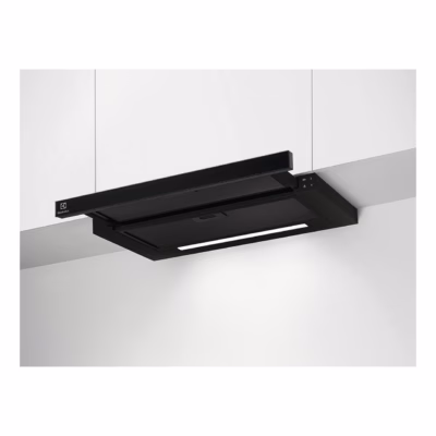 Integreeritav väljatõmmatav õhupuhasti Electrolux LFP626AK, 60 cm, must, õhuvool 220–600 m³/h, A-energiaklass,