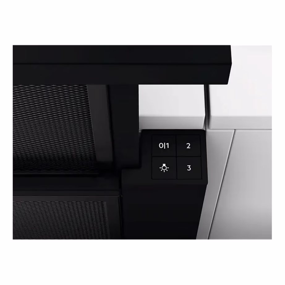 Integreeritav väljatõmmatav õhupuhasti Electrolux LFP626AK, 60 cm, must, õhuvool 220–600 m³/h, A-energiaklass, LED-valgustus, mehaaniline juhtimine, väljatõmme 150 mm torule – 11