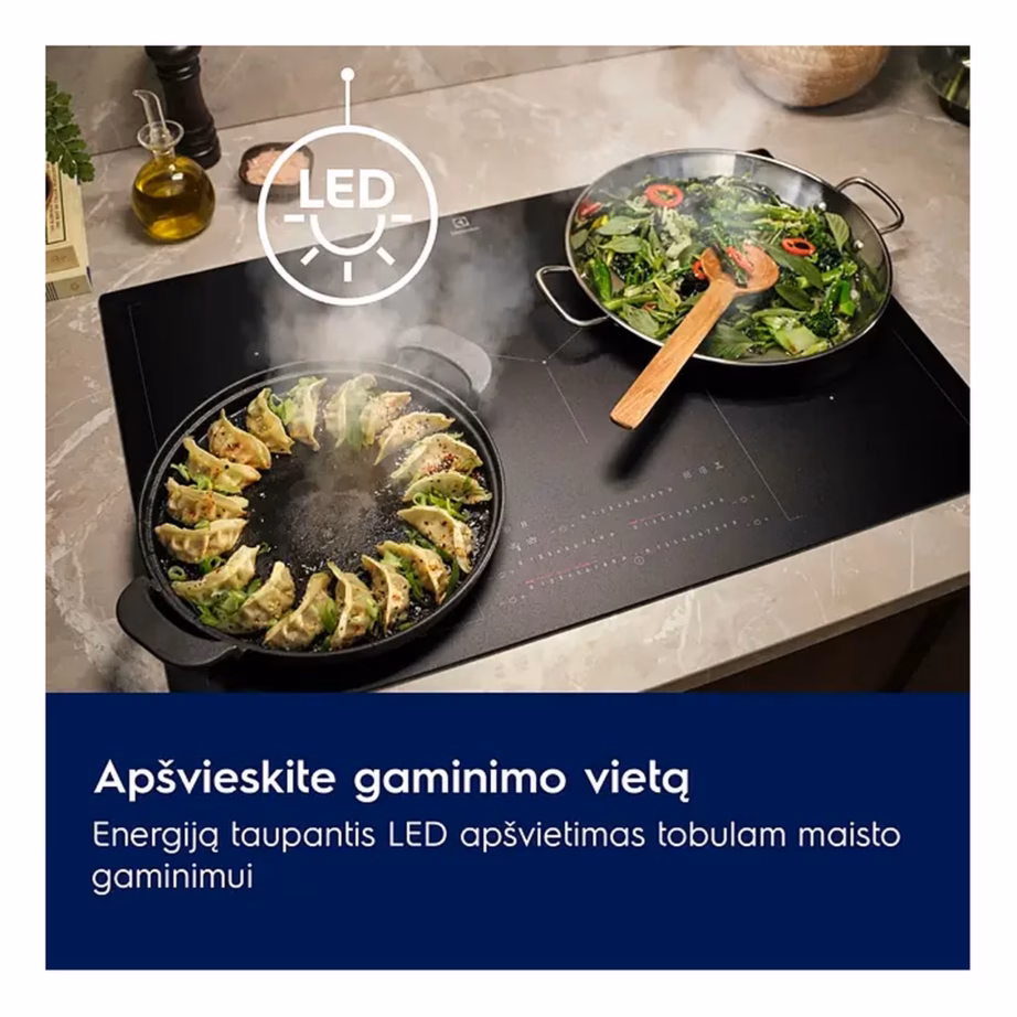 Integreeritav väljatõmmatav õhupuhasti Electrolux LFP626AK, 60 cm, must, õhuvool 220–600 m³/h, A-energiaklass, LED-valgustus, mehaaniline juhtimine, väljatõmme 150 mm torule – 3