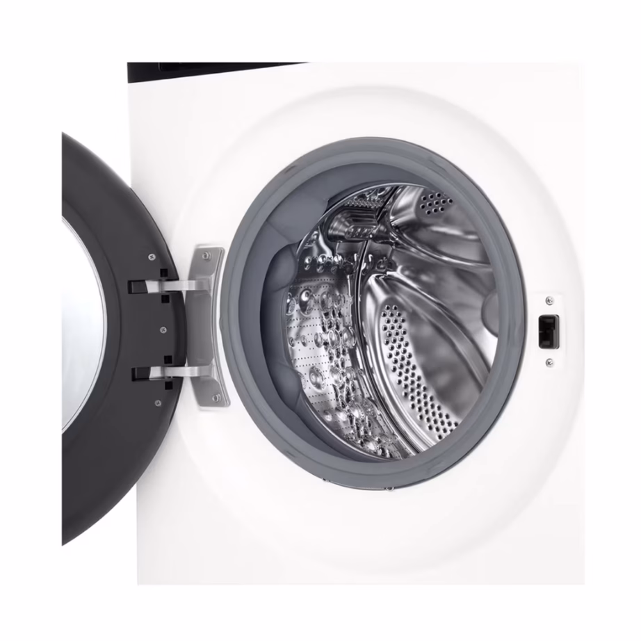 Slim pesumasin 9 kg A-klassi WiFi ja auruga LG F2X50S9THB, eestlaetav, 1200 p/min, inverter-mootor, valge, 60×47,5×85 cm, trumli valgustus – 4