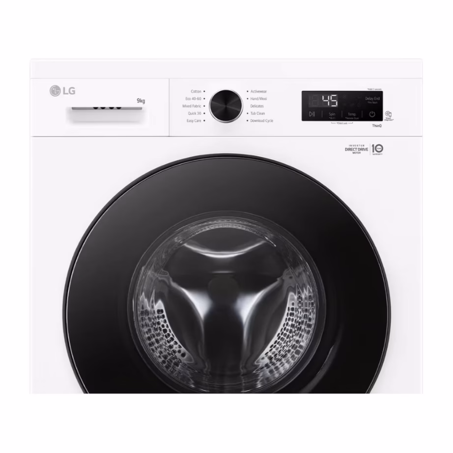 Eestlaetav pesumasin aurufunktsiooniga ja Wi-Fi-ga LG F4X1009NWB, 9 kg, 1400 p/min, A energiaklass, valge, vaba paigaldus, 60x85x59 cm – 4