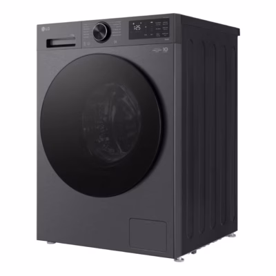 11 kg A-klassi eeslaetav pesumasin aurufunktsiooniga LG F4X5011TBB, 1400 p/min, inverter-mootor, Wi-Fi, must, 60 cm,