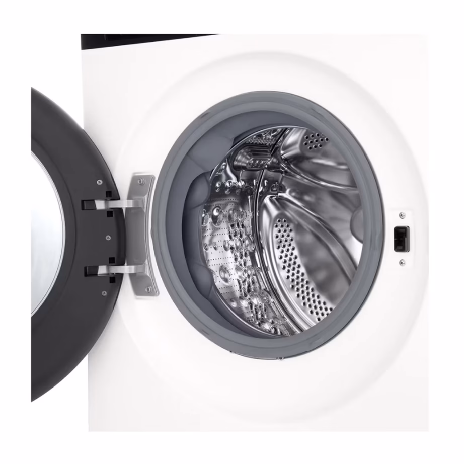 11 kg A-klassi esiküljelt täidetav pesumasin LG F4X5011THB, 1400 p/min, 60 cm, valge, inverter-mootor, aurufunktsioon, Wi‑Fi, trumlivalgustus, müra 71 dB – 2