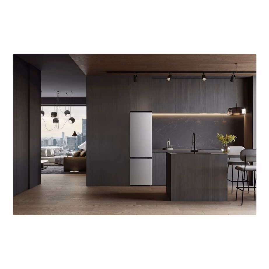 Külmik sügavkülmaga Full No Frost LG GBBS726BPY, alumine sügavkülm, 60 cm lai, B energiaklass, 375 l (262+113 l), 33 dB, inverterkompressor, Wi‑Fi, hall – 4