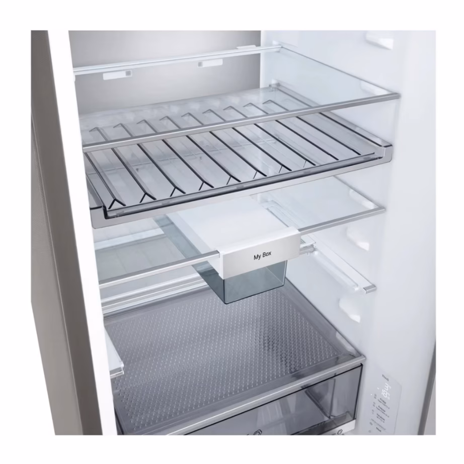 Külmik sügavkülmaga Full No Frost LG GBBS726BPY, alumine sügavkülm, 60 cm lai, B energiaklass, 375 l (262+113 l), 33 dB, inverterkompressor, Wi‑Fi, hall – 6