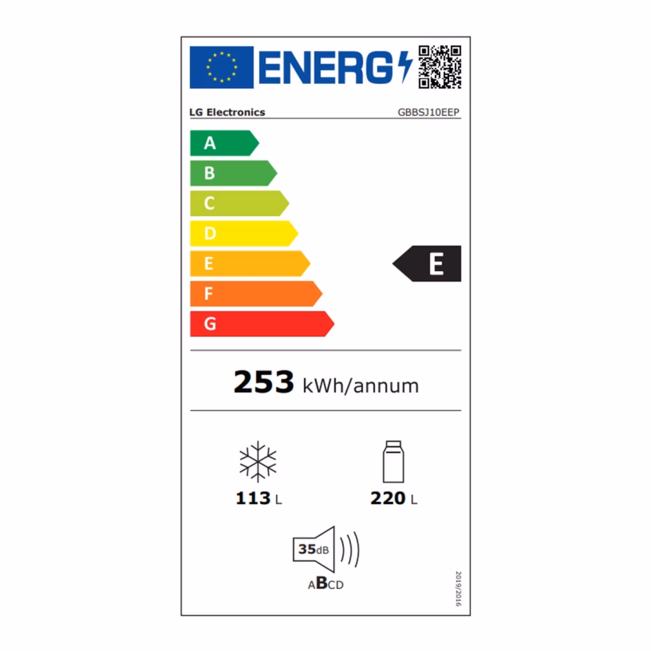 NoFrost külmik-sügavkülmik Wi‑Fi ja inverterkompressoriga LG GBBSJ10EEP, 333 l, 60 cm, E-kl, 35 dB, LED, tumehall – 4