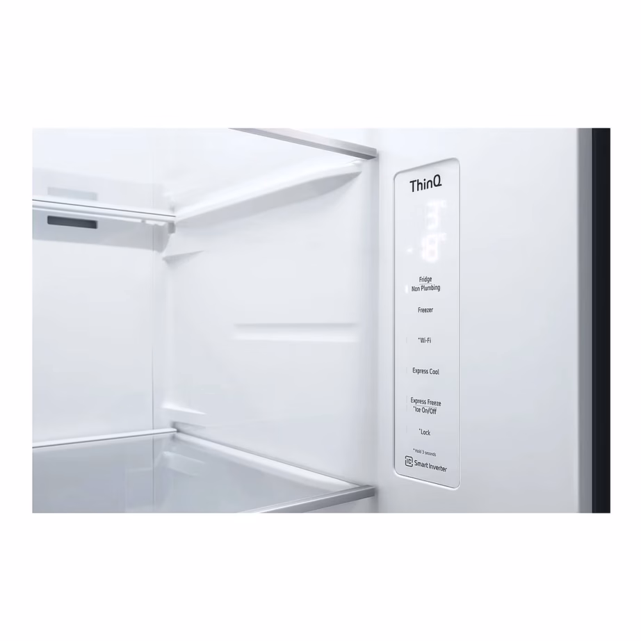 Side-by-side no frost külmik jäämasinaga LG GSGV81EPLL, 416/219 l, 95 cm, inverterkompressor, Wi-Fi, must – 7