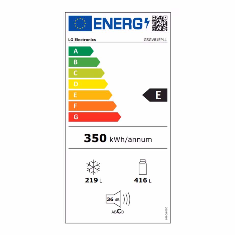 Side-by-side no frost külmik jäämasinaga LG GSGV81EPLL, 416/219 l, 95 cm, inverterkompressor, Wi-Fi, must – 8