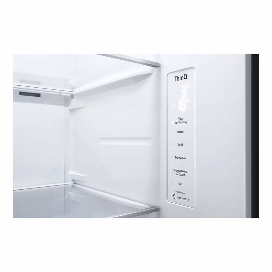 Külmik-sügavkülmik side by side No Frost LG GSGV81PYLL, 416/219 L, Wi-Fi, inverterkompressor, 36 dB, E-kl, jäämasin veepaagiga, hall, 91.3x179x73.5 cm – 6