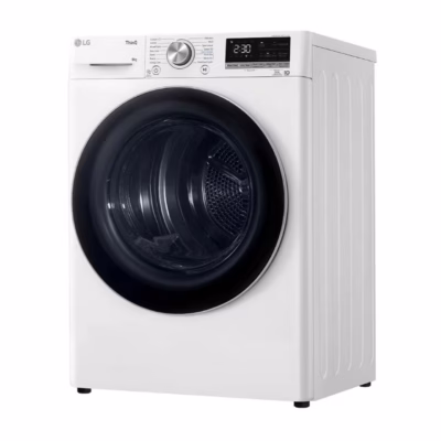 Soojuspumba kondenskuivati 8 kg A+++ LG RH80V9AV3N, vabaltseisev, Wi-Fi, invertermootor, 14 programmi, SelfCleaning