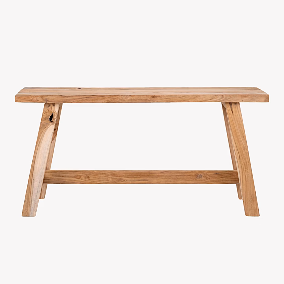 Tiigipuidust aedpink 90x25x45 cm, naturaalne – House Nordic Barcelona – 3