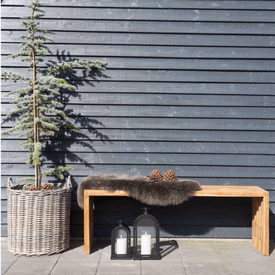 House Nordic Benidorm tiigipuidust aiapink, naturaalne 140x35x48 cm – 7