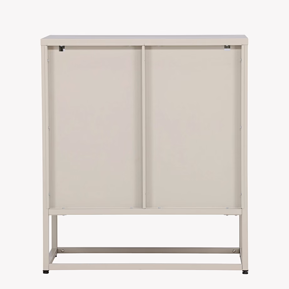 Beež madal klaasuksega metallkapp Garis, 15632-250 – 7