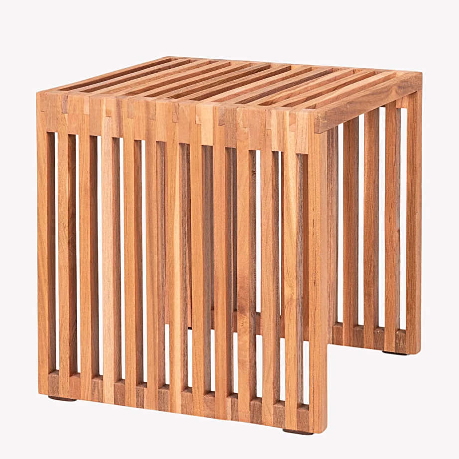 Tiigipuidust abilaud 40x40x40 cm, naturaalne – House Nordic Pego – 5