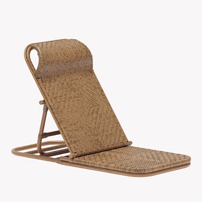 Rotangist reguleeritav kokkupandav lamamistool Ellie, pruun - 2114-444