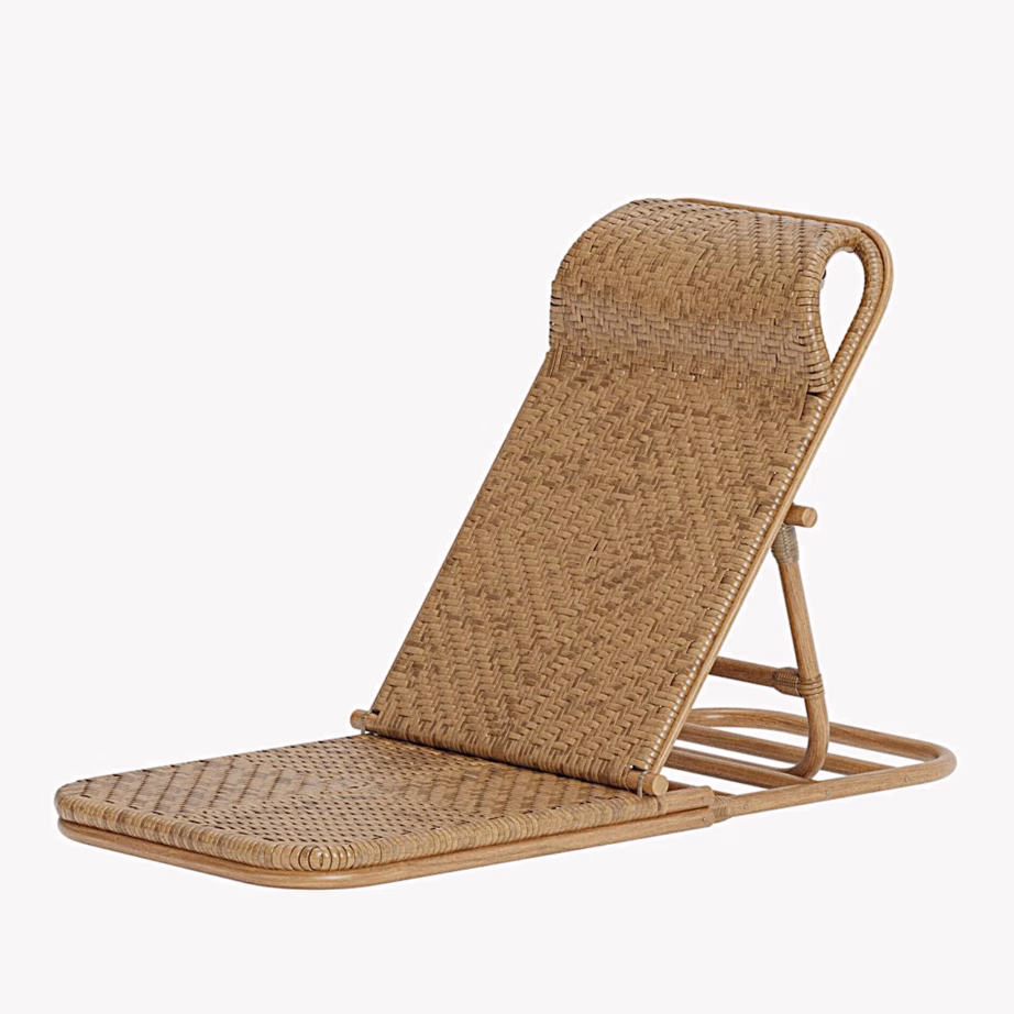 Rotangist reguleeritav kokkupandav lamamistool Ellie, pruun, 2114-444 – 3