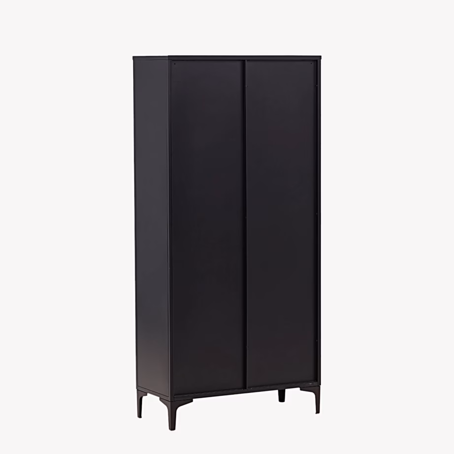 Must terasest klaasustega vitriinkapp Piring, 190 cm, 25617-208 – 6