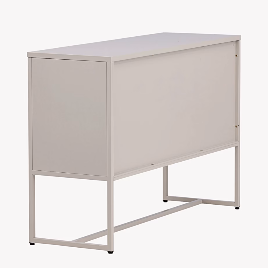 Beež metallkapp Malla perforeeritud ustega kõrgetel jalgadel, 25624-250 – 5