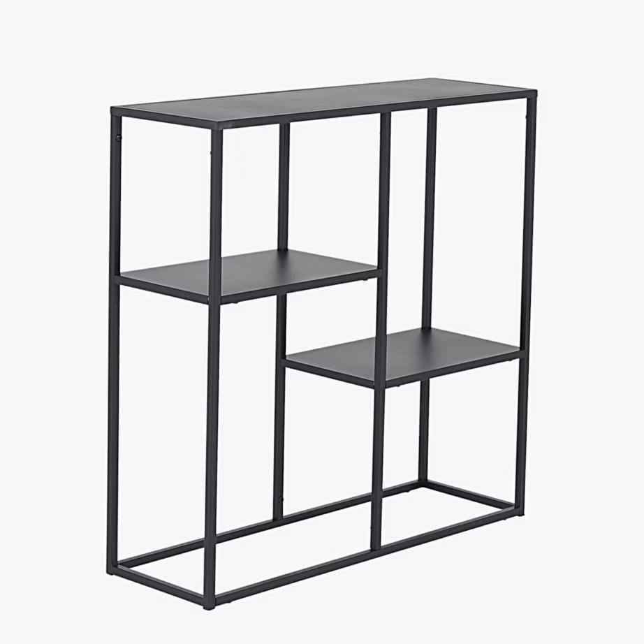 Must terasest avatud riiul Staal 80×81 cm, 28075-208 – 2