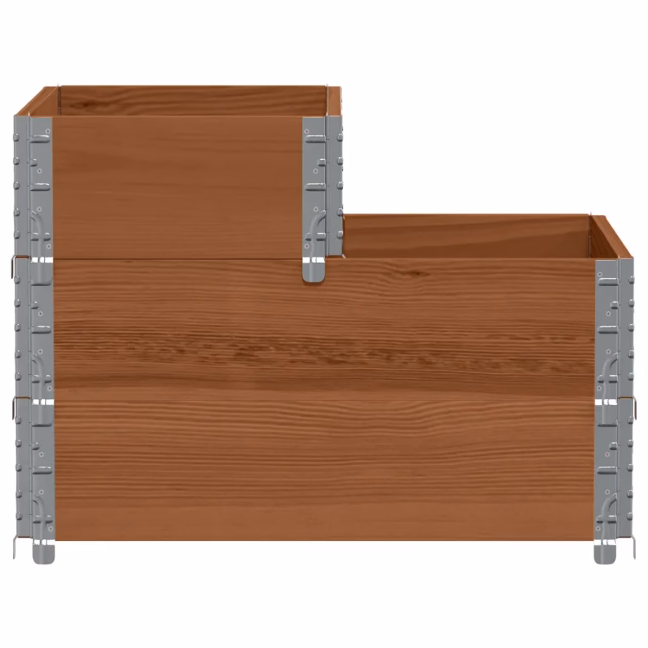 3-korruseline taimekast, pruun männipuidust, 120 x 80 x 60,5 cm – 4