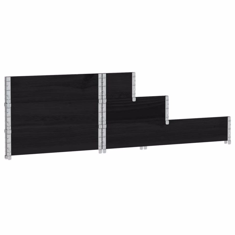 3-korruseline taimekast, must männipuit, 120 x 80 x 60,5 cm – 6