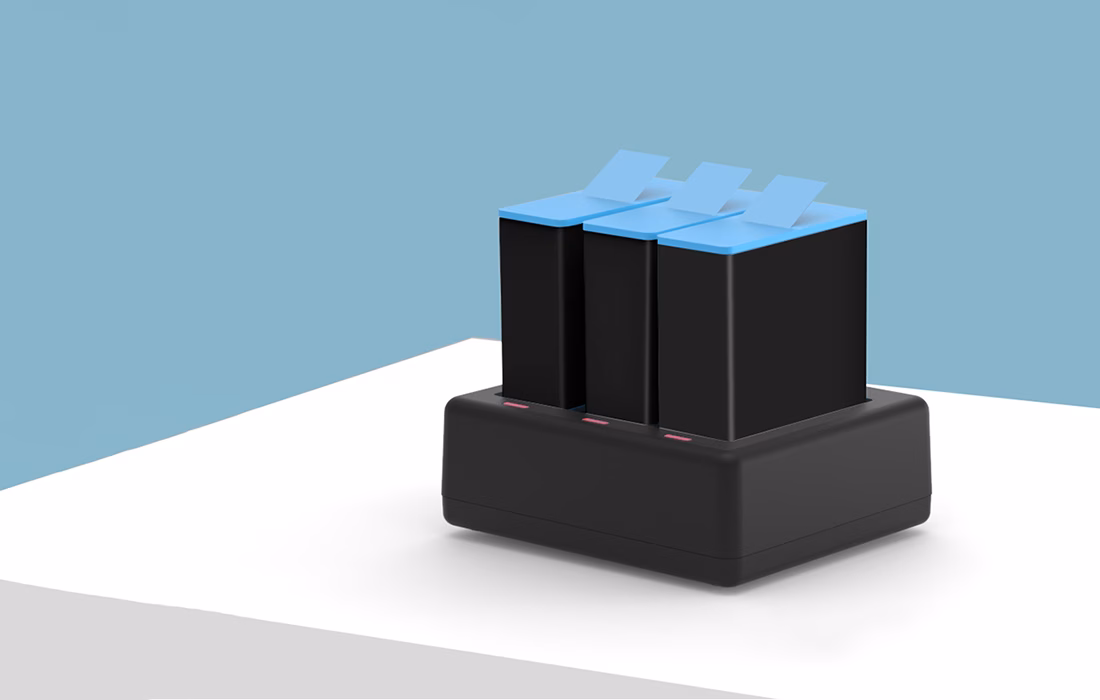 Telesin GP-BCG-902 kiirlaadija LED-indikaatoritega