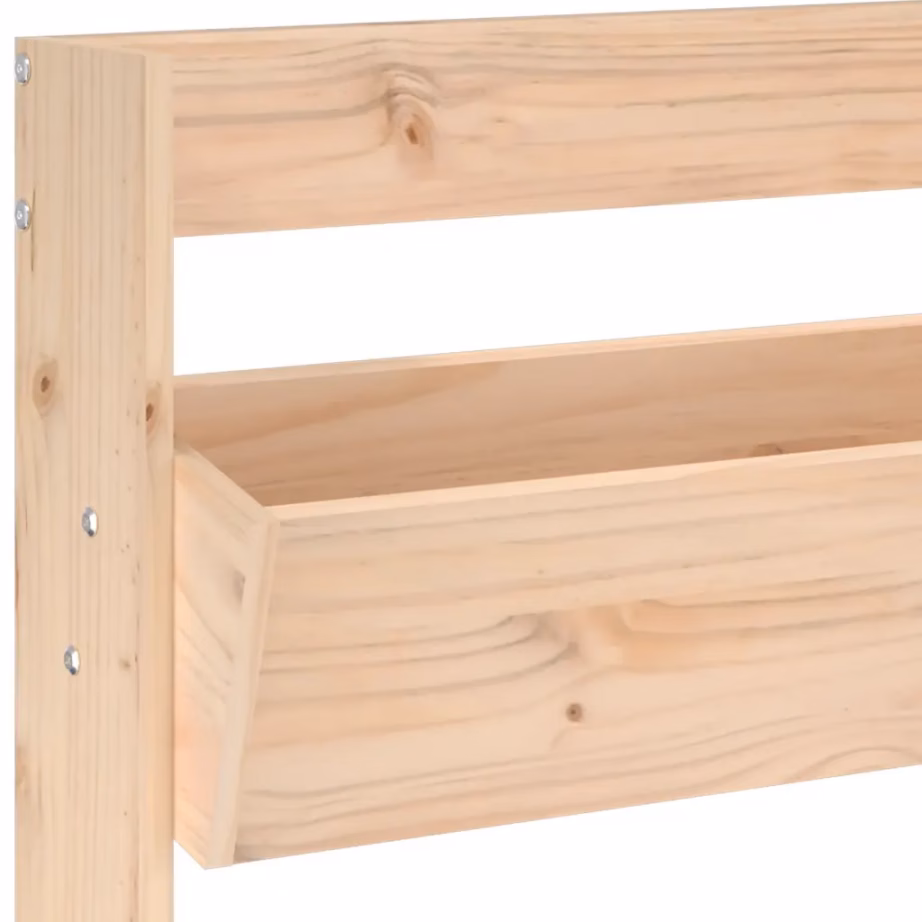 3-tasandiline seinale kinnitatav taimekast, männipuit, pruun, 60 x 18,5 x 110 cm – 7