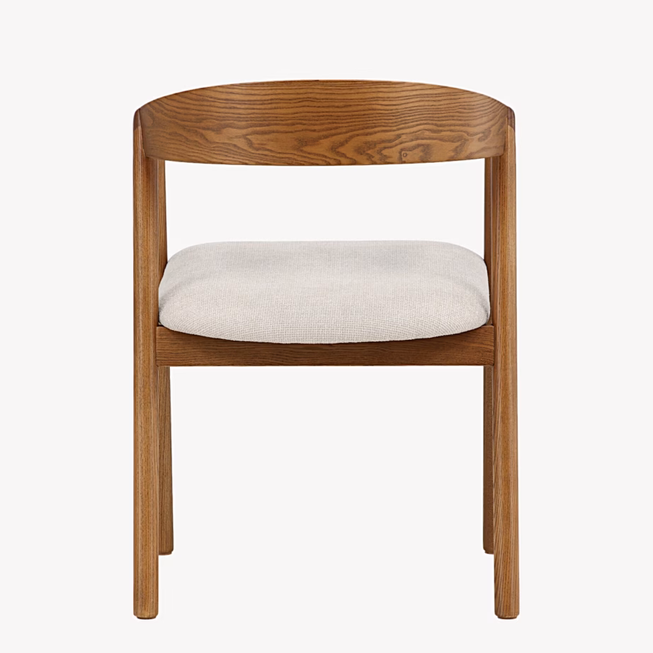 Pruun saarepuidust söögitool Långön beeži istmega, 43000-444 – 7