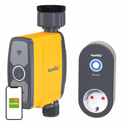 Nutikas 1-tsooniline Wi‑Fi niisutuskontroller Tuya äpiga ja hubiga RainPoint IP54