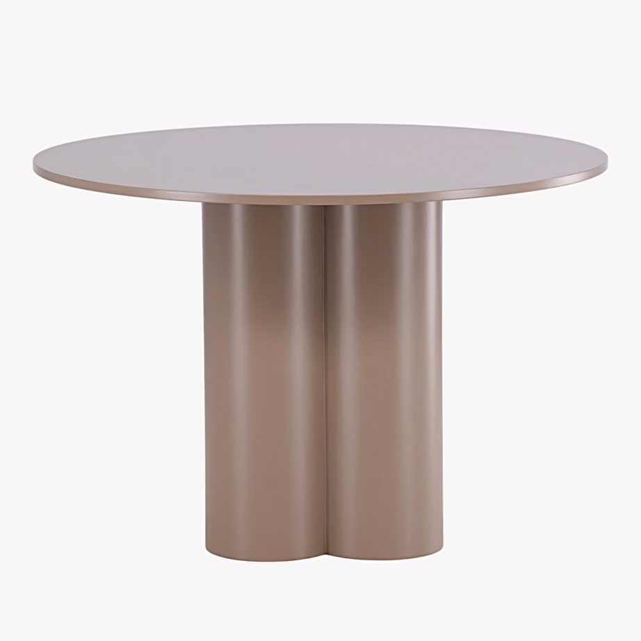 Ümmargune söögilaud Olivia, tumepruun MDF, ø110 cm, 61130-888 – 3